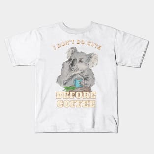 Koala needs Coffee Kids T-Shirt